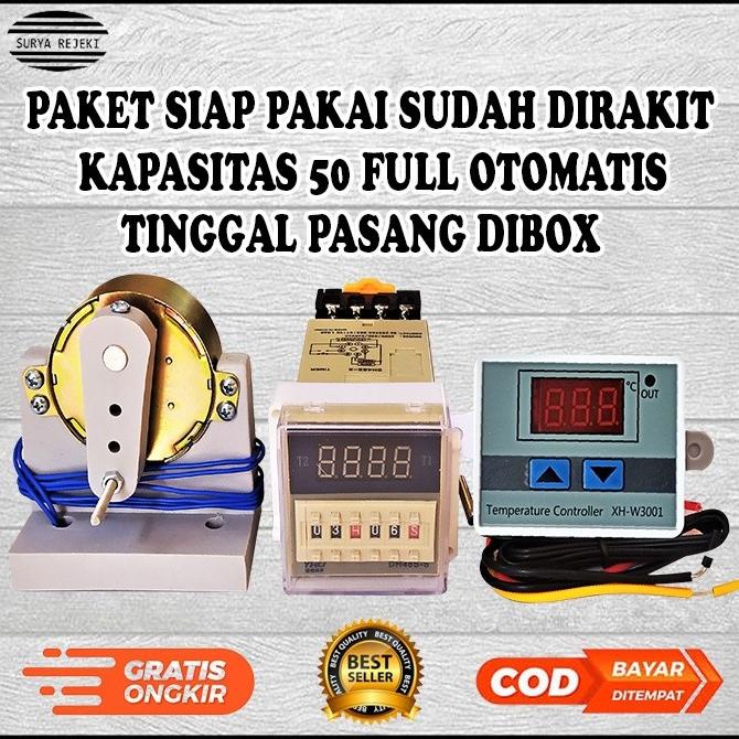 Paket Termostat Mesin Tetas Telur Otomatis Rak Geser Penetas Telur