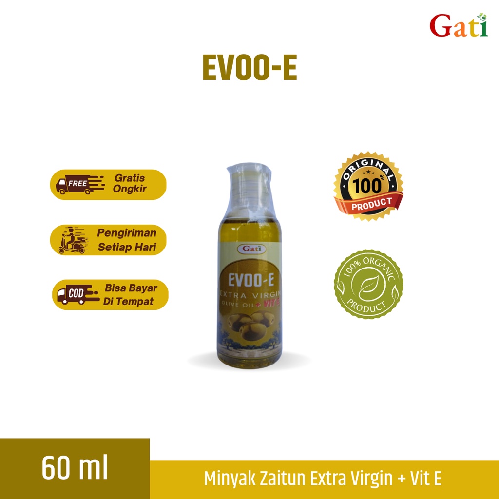 

Minyak Zaitun Plus Vitamin E - Tinggi antioksidan Bebas Kolesterol Jantung Sehat