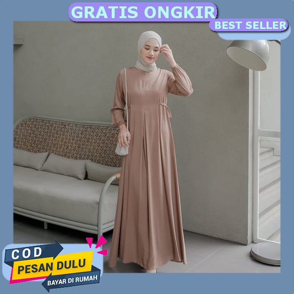 Bayar Ditempat - Gamis Terbaru 2023 Lebaran Wanita - Gamis Lebaran Wanita Import- Nadheera Luxury Ga