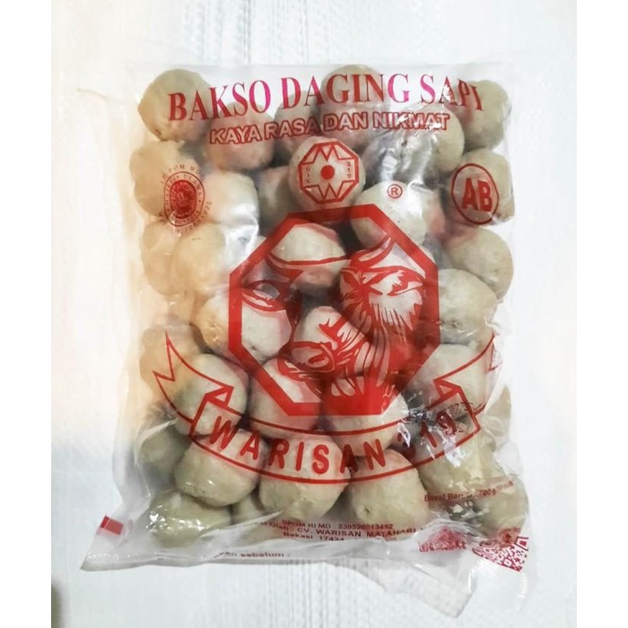 

Bakso Daging Sapi Warisan 319 Ab Isi 50 Pcs / Pack 073