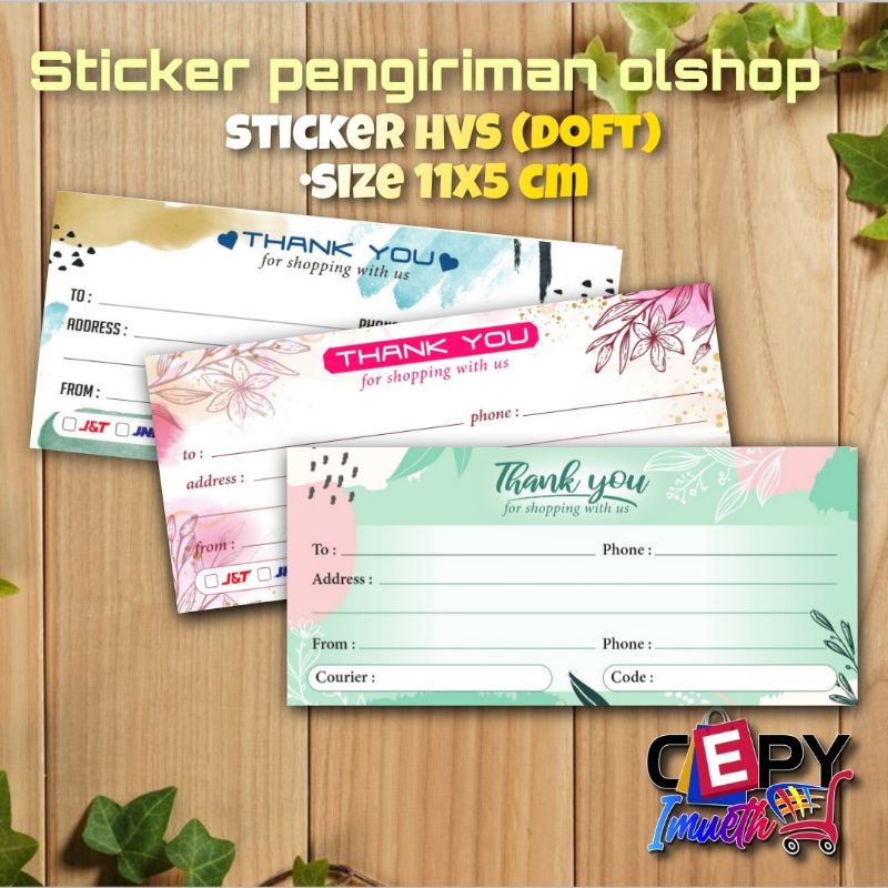 

(50 PCS) STIKER PENGIRIMAN/STIKER PENGIRIMAN OLSHOP/STIKER LABEL PENGIRIMAN OLSHOP MURAH-AMPLOP GELOMBANG