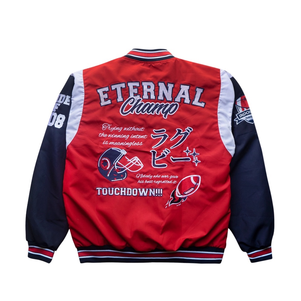 LANGSUNG ATC Miscast Varsity Jaket Vintage Eternal Red