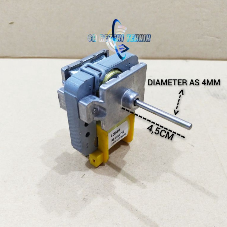 [Art. K22D] Motorfan kulkas LG 2 pintu / motor fan kulkas as 4mm