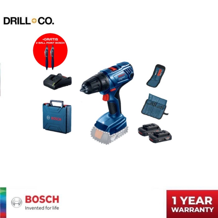 Best Seller Bosch Gsr 180 Li Cordless Drill 18V / Bor Baterai 18 Volt + Acc