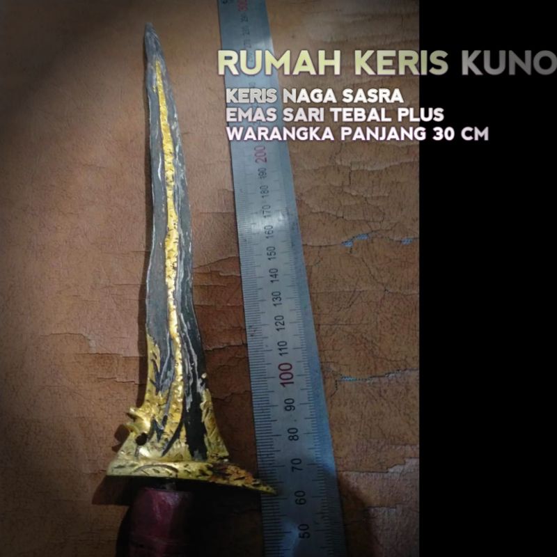 KERIS NAGA SASRA PLUS WARANGKA PANJANG 30  CM