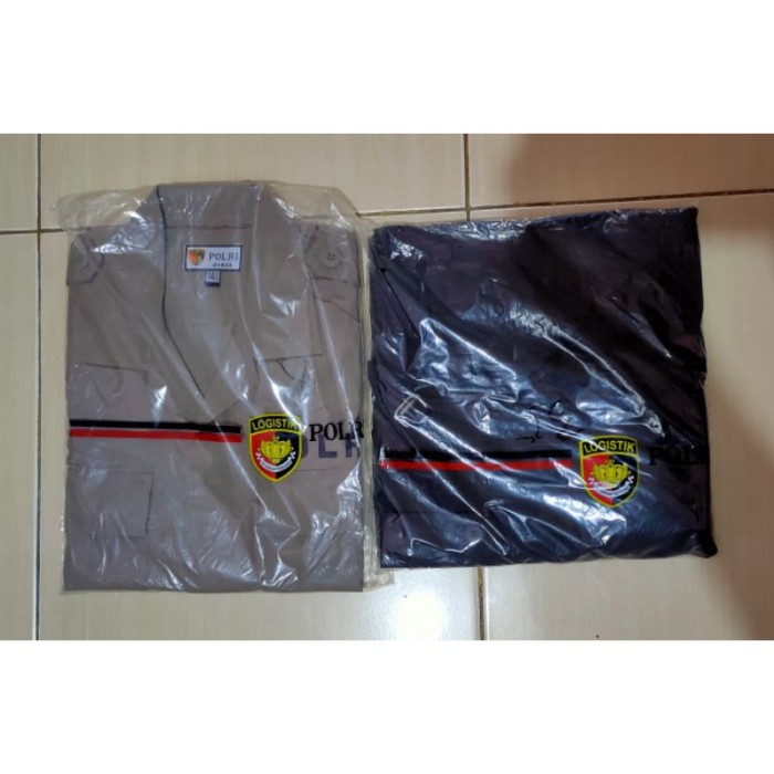 Terlaris 1 Stel Pdl Coklat Jatah Polri / Baju Satpam