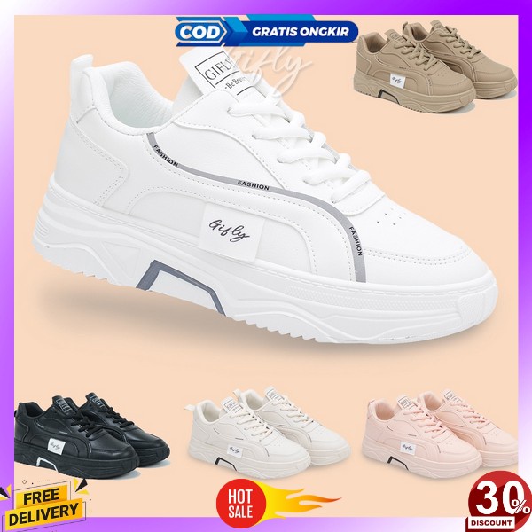 Spatu Vintage Perempuan Size 37 38 39 40 Premium Sneakers Putih Terbaru Fashion Original 100% Ka Sne