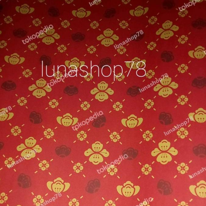 

Ready stock] Kertas kado Oriental Flowers 63.5x49.5cm