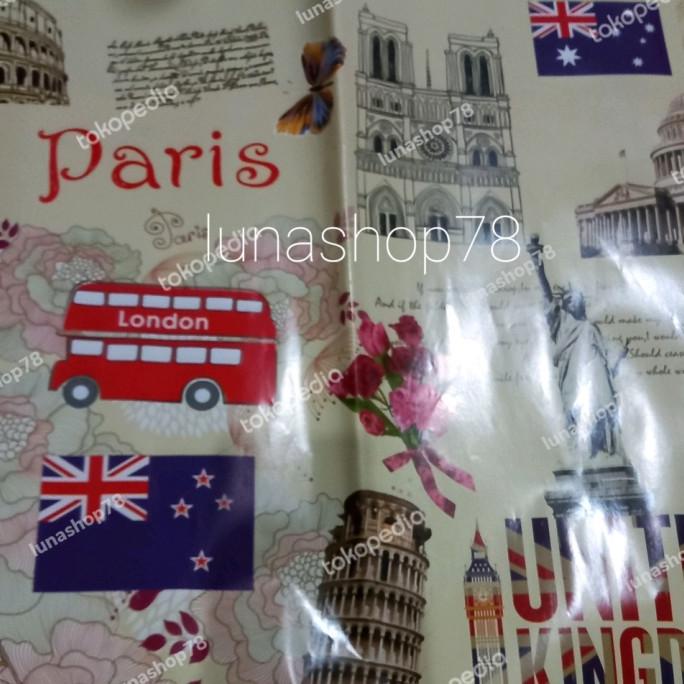

\"\"\"\] Kertas kado Paris London 75x52cm