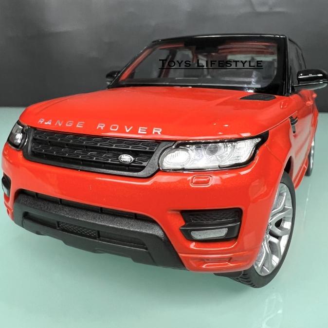 WELLY DIECAST - RANGE ROVER SPORT SKALA 1:24 (ORANYE)