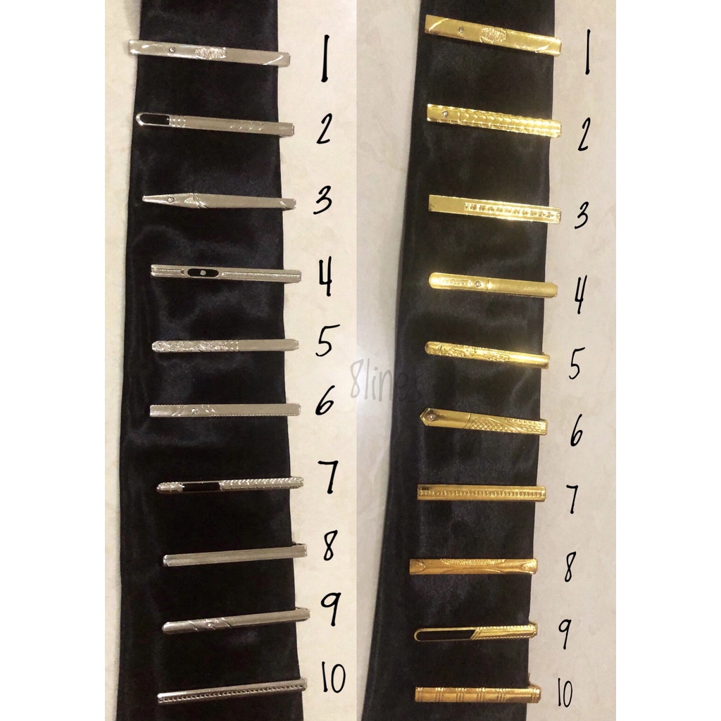 Jepitan Dasi Penjepit Dasi Gold Emas Silver Grey Import Pin Dasi Tie