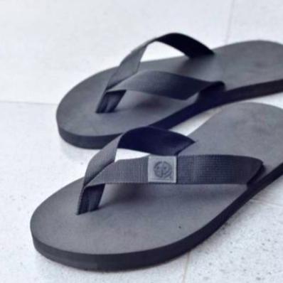 Limited Abbe Sandal Original / Sendal Jepit Hitam Distro 43 44 45 Army Navy Abu Coklat By Abbe Mirza