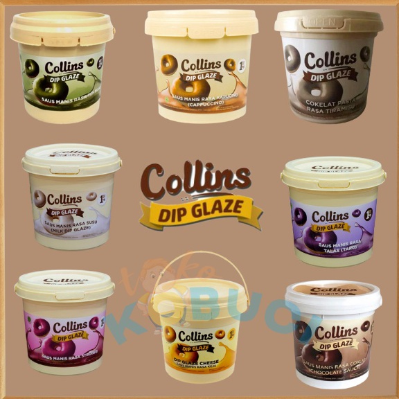 

Sale!!! Collins Dip Glaze 1 Kg Pil Toples Coklat Strawberry Cheese Taro Green Tea Tiramisu Susu Cappucino
