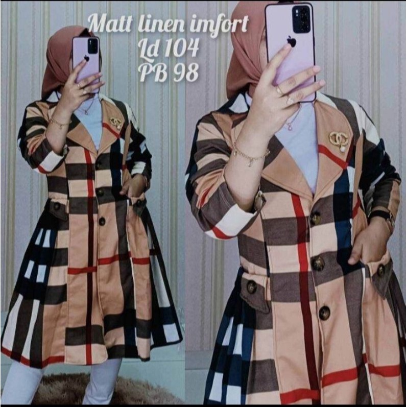 long blazer panjang blazer wanita cantik blazer gaya korean blazer premium import blazer viral kekin