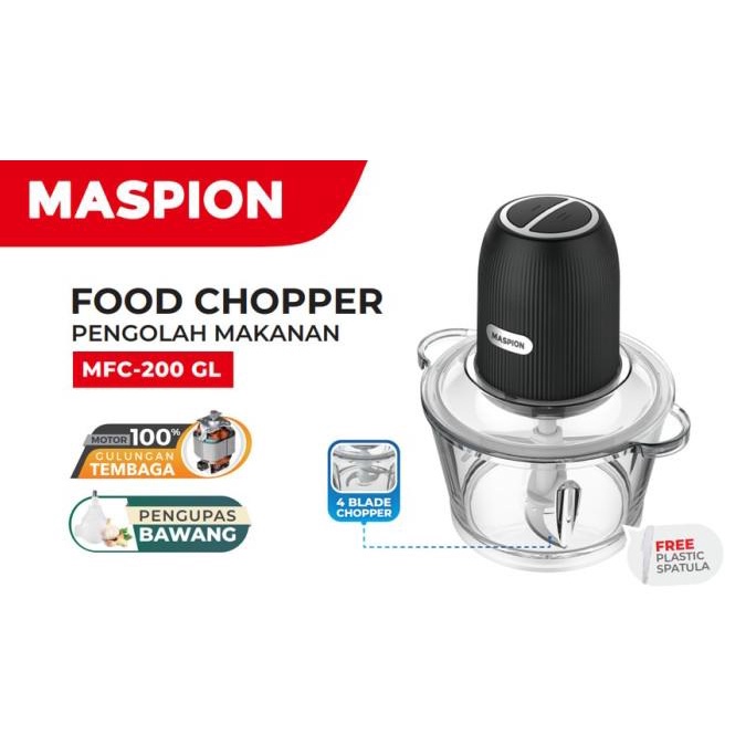 MASPION MFC 200 GL FOOD CHOPPER BLENDER PENCACAH MAKANAN BUMBU DAGING