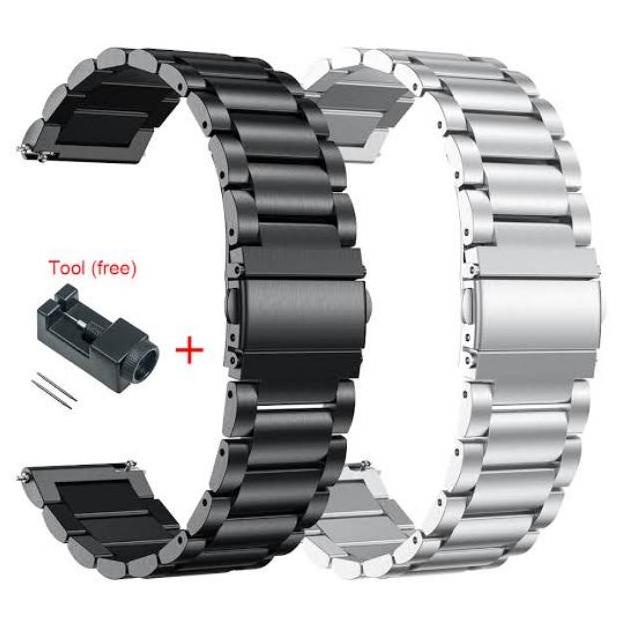 New Strap tali Rantai Xiaomi Mi watch color s1 active Amazfit GTR 47mm pace stratos 22mm stainless s