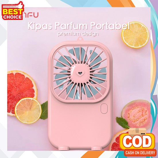 Kipas Angin Genggam Manual Tekan Motif Sapi - Kipas Angin Tekan Manual Motif Sapi Sq630 - Omfu Kipas