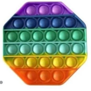 TERLARIS [ MAINAN ANAK ] Fidget Push Bubble Pop It Toy Rainbow