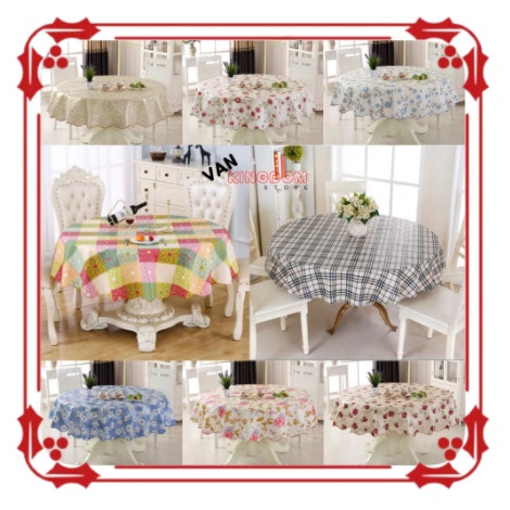 [Terbaru] (Jumbo) Taplak Meja Makan Bulat 1 Cm Besar Ruang Tamu