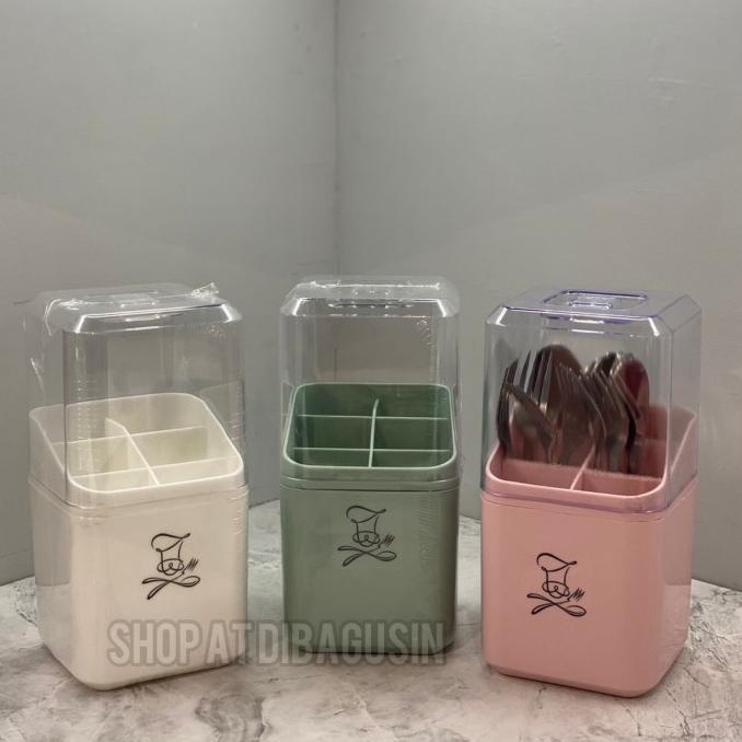 tempat sendok garpu tertutup informa