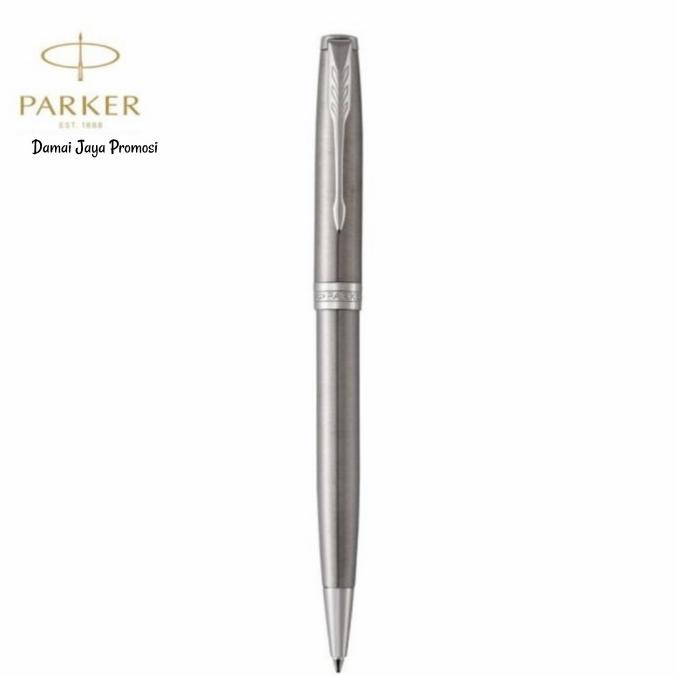 

Parker Sonnet Stainless Steel Chrome Trim Ballpoint TB Original ---NEW READY---