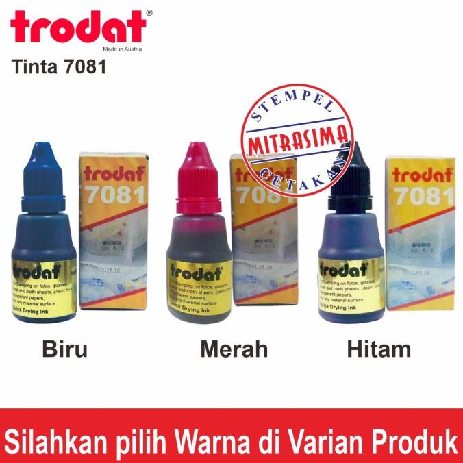 

Trodat 7081 ( Tinta stempel Permium Permanen )