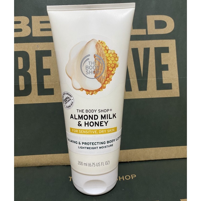 The Body Shop Almond Lk & Honey Calng & Protecting Body Lotion