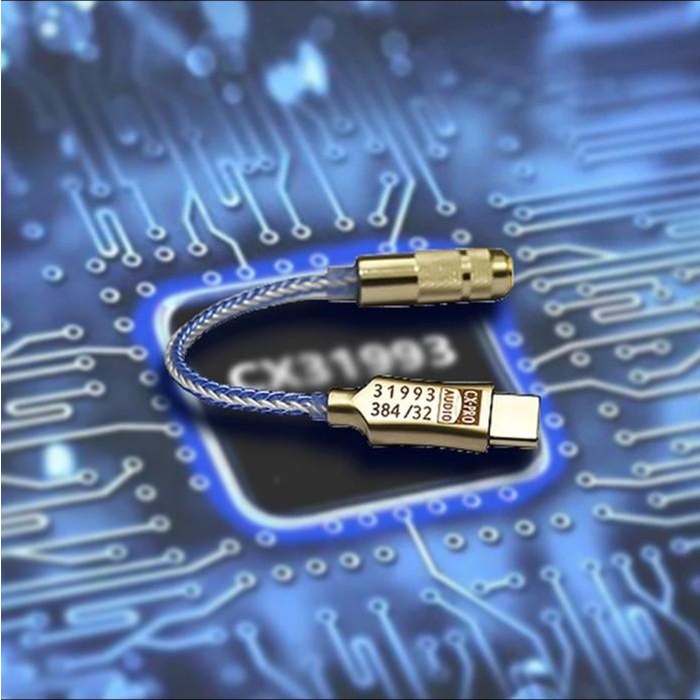 Avpro Avq065 Conexant Cx31993 Type-C To 3.5Mm Dac Adapter 384Khz 32Bit