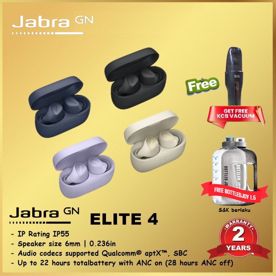 Jabra Elite 4 Elite4 TWS True Wireless ANC Essential Earbuds Earphones