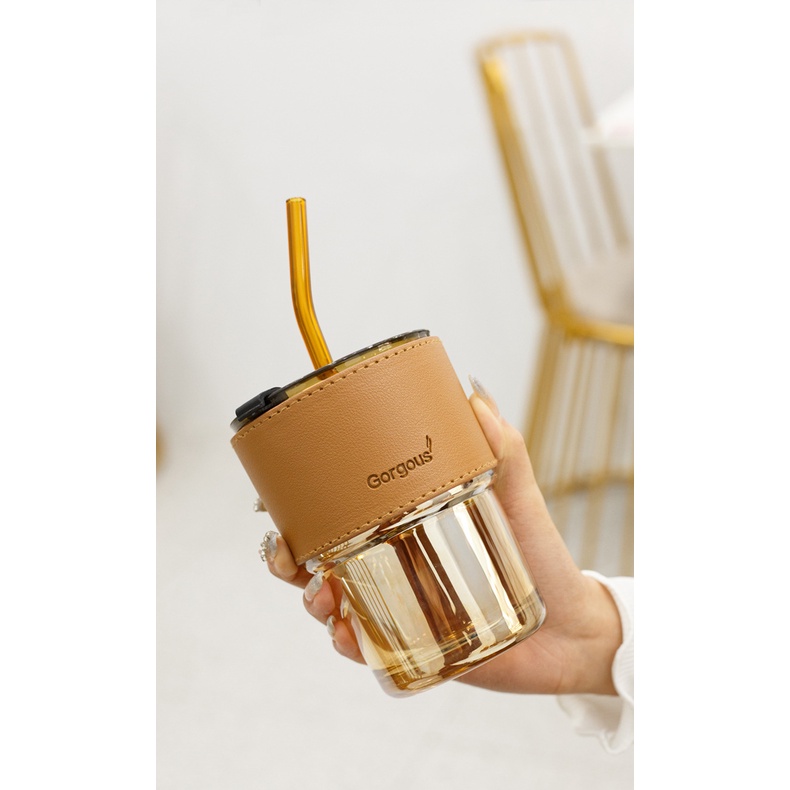 Holiven Gelas Bambu Kreatif Sedotan Portabel Menemani Cangkir Kopi