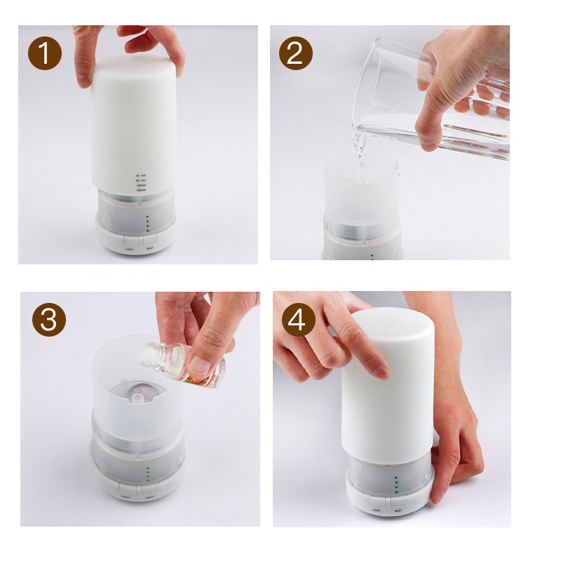 Holiven 100% ORI Aroma Diffuser 125ML Aromaterapi Humidifier