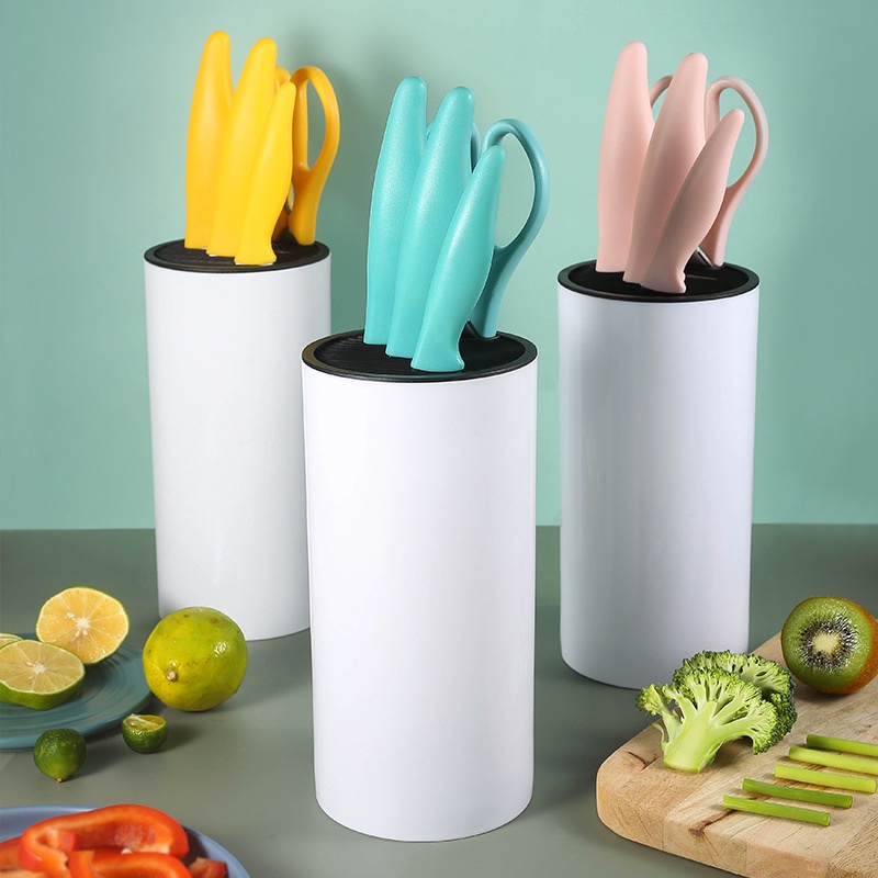 Holiven Set Pisau Dapur Kombinasi 5pcs Stainless Steel