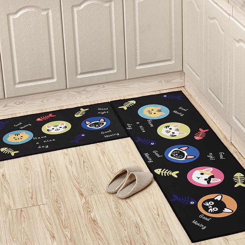 Holiven Keset Beludru Panjang Dapur dan Kamar Mandi Set Isi 2