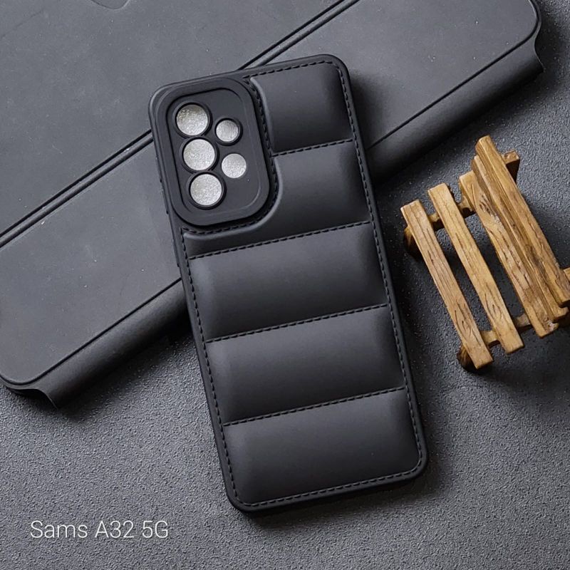 Case Jaket 3D Macaron Black Case Bantal Oppo Reno 8Z  Oppo Reno 8T 5G