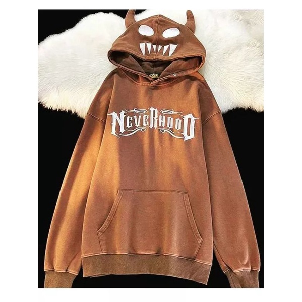 HOODIE JACKET SWEATER NEVERHOOD UNISEX PRIA WANITA OVERSIZE | HOODIE SWEATER LUCU KOREAN STYLE | SWEATSHIRT HOODIE KOREA