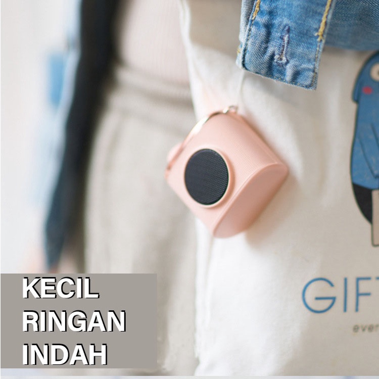 Holiven Speaker Bluetooth Wireless Bentuk Kamera Retro