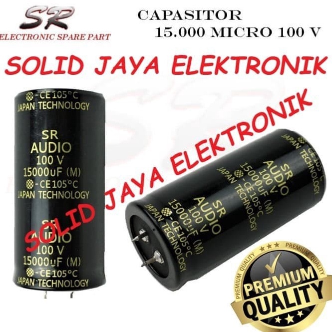 Paling laris. CAPASITOR ELKO 15000 UF 100 V ELCO SR AUDIO KAPASITOR 15000UF 100V MIKRO VOLT ASLI ORI