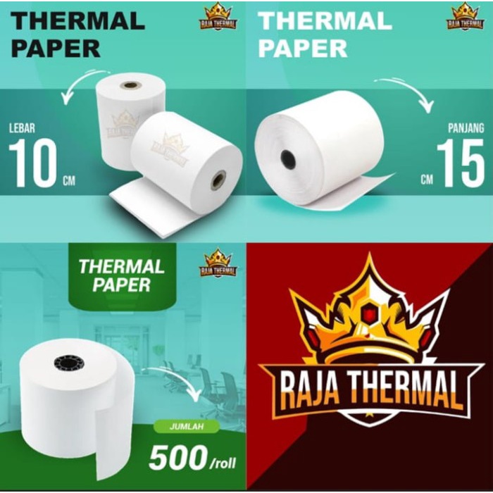 

Terlaris Kertas Sticker Thermal 100X150 Mm Thermal Label A6 500 Pcs
