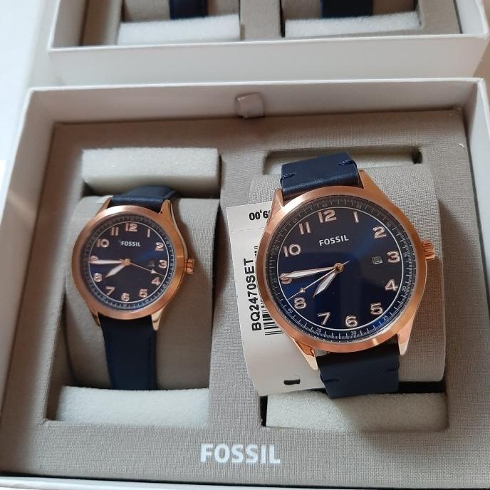 New Jam Fossil Couple Set Authentic Original Berkualitas