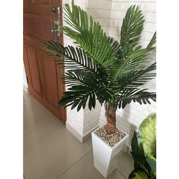 pohon palem plastik tinggi 120cm artificial tree palm tanaman hias