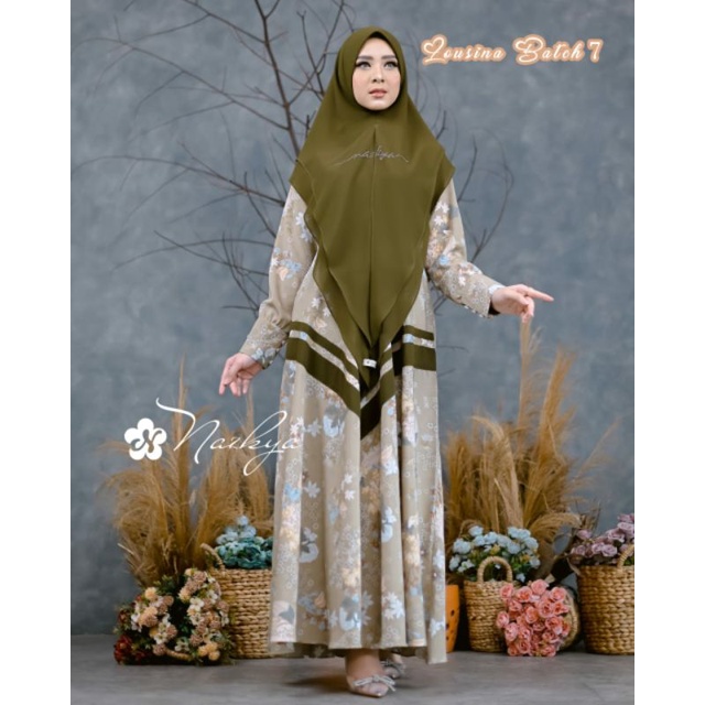 Baju Gamis Shaffa Set Ori Nazkya Syar'i