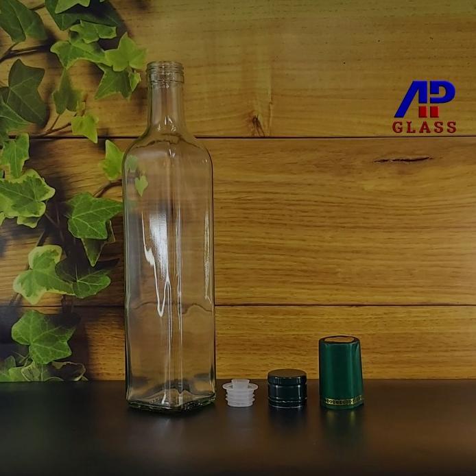 Terlaris Botol Marjan 500 Ml Kotak / Kaca 500Ml / Madu 500 Ml / Olive Oil 500Ml