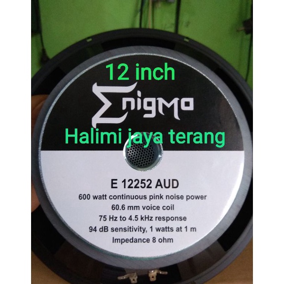 [KODE L20S] speaker 12 inch enigma nvn 12252 AUD model acr 1240