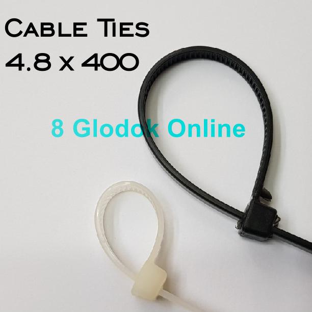 

Termantab] KABEL TIES 40 CM / 4.8 X 400MM CABLE TIES / CABEL TIS 40 CM NYLON