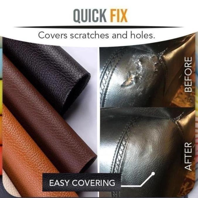 Kulit Sofa Tempel Kursi Jok Sofa Rusak / Robek Stiker Leather 20X120Cm