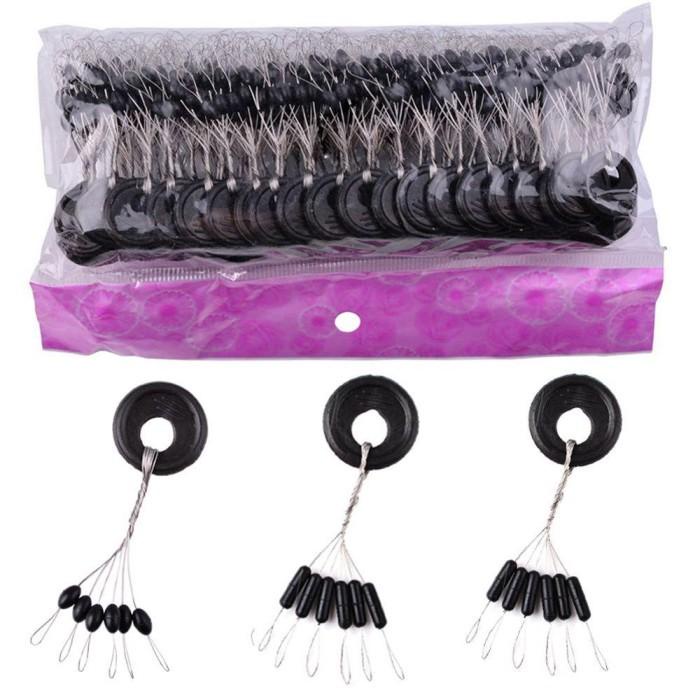 Terlaris Stoper Pancing Bulat/Sosis 1Bungkus 100Pcs Butir