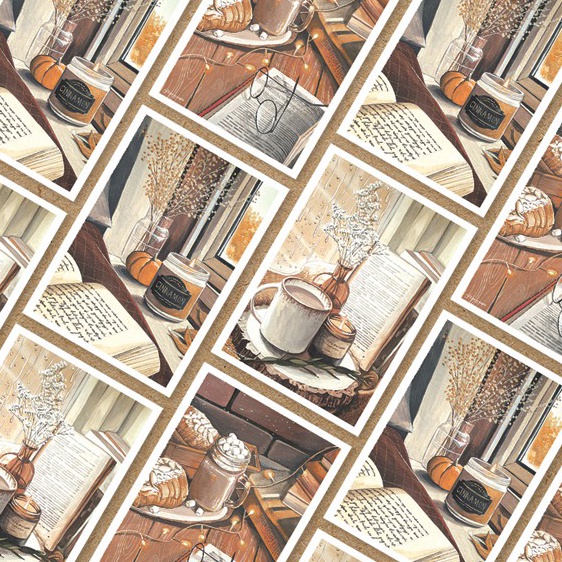 

[KODE YHPOJ] KEZIAWEPE Autumn Series Postcard / Kartu Pos Ilustrasi
