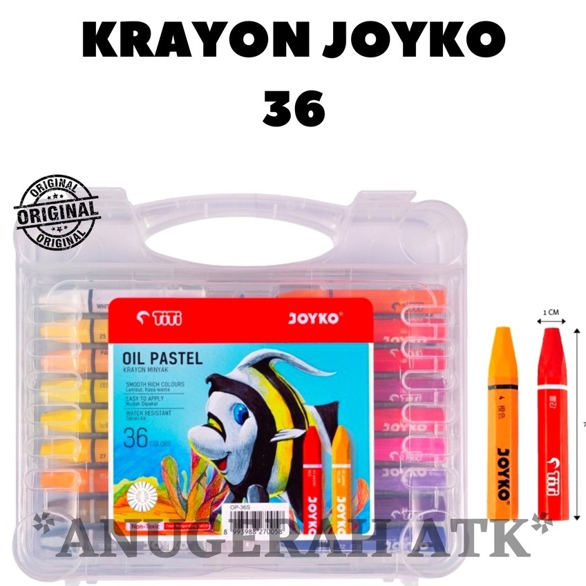 

[KODE IAMRA] Oil Pastels / Krayon / Crayon Titi Joyko 36 Warna