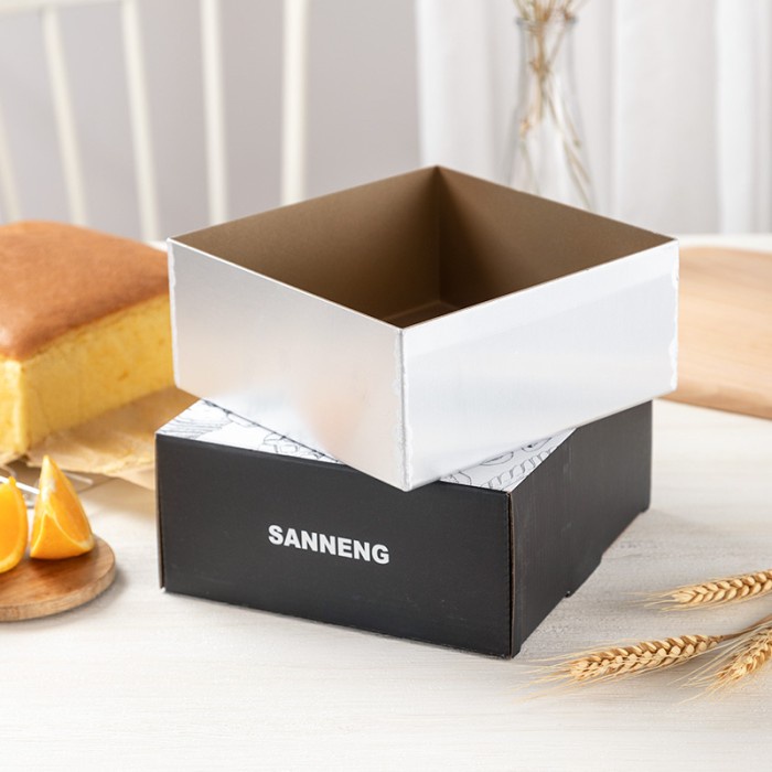 

Sanneng DS2010452 - Square Cake Pan / Loaf Pan 18x18x8 Non Stick