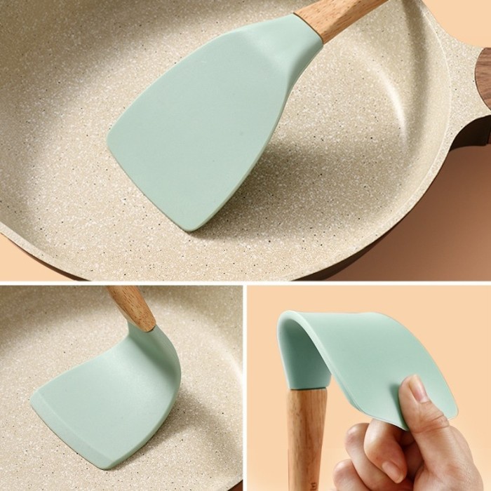 

Nordic Style Silicone Turner / Sodet Masak Tahan Panas